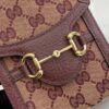 Replica Gucci Horsebit 1955 Canvas Phone Bag Messenger Shoulder Bag 625615