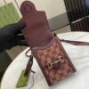 Replica Gucci Horsebit 1955 Canvas Phone Bag Messenger Shoulder Bag 625615