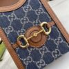 Replica Gucci Horsebit 1955 Canvas Phone Bag Messenger Shoulder Bag 625615