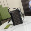 Replica Gucci Horsebit 1955 Canvas Phone Bag Messenger Shoulder Bag 625615