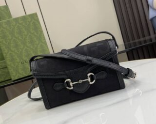 Replica Gucci Horsebit 1955 Mini Messenger Crossbody Bag 699296