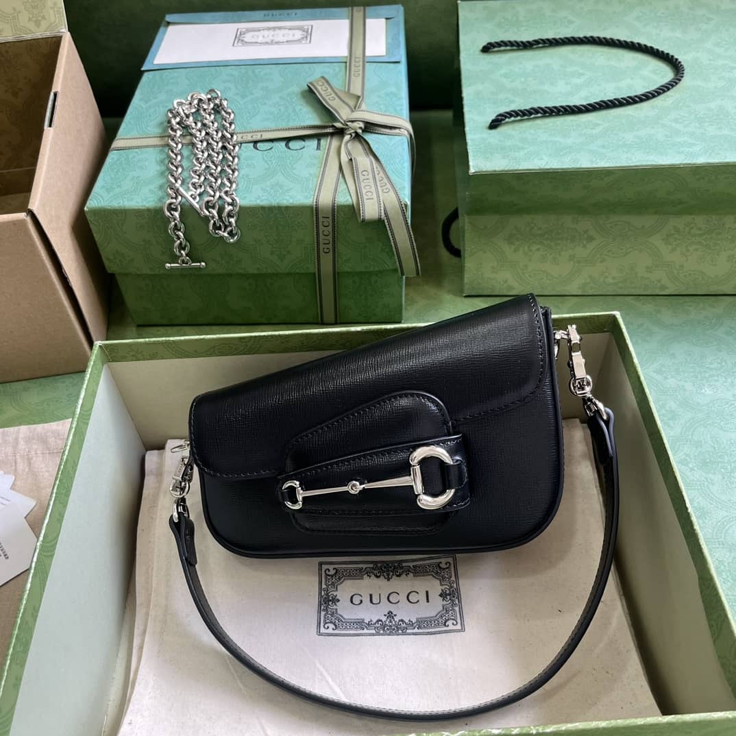 Replica Gucci Horsebit 1955 GG Leather Mini Shoulder Bag 774209