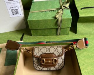 Replica Gucci Horsebit 1955 Strap Wallet 699760