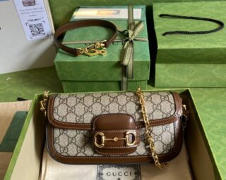 Replica Gucci Horsebit 1955 Chain Shoulder Bag 735178