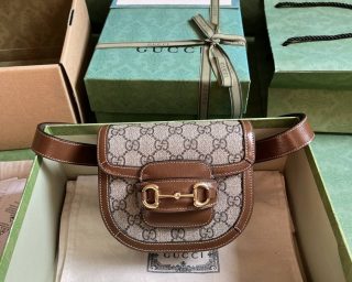 Replica Gucci Horsebit 1955 Rounded Belt Bag 760198