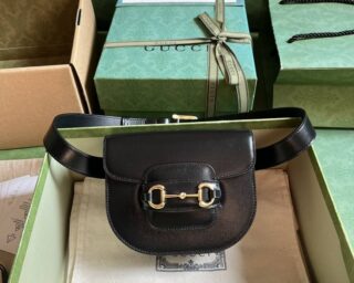 Replica Gucci Horsebit 1955 Rounded Belt Bag 760198