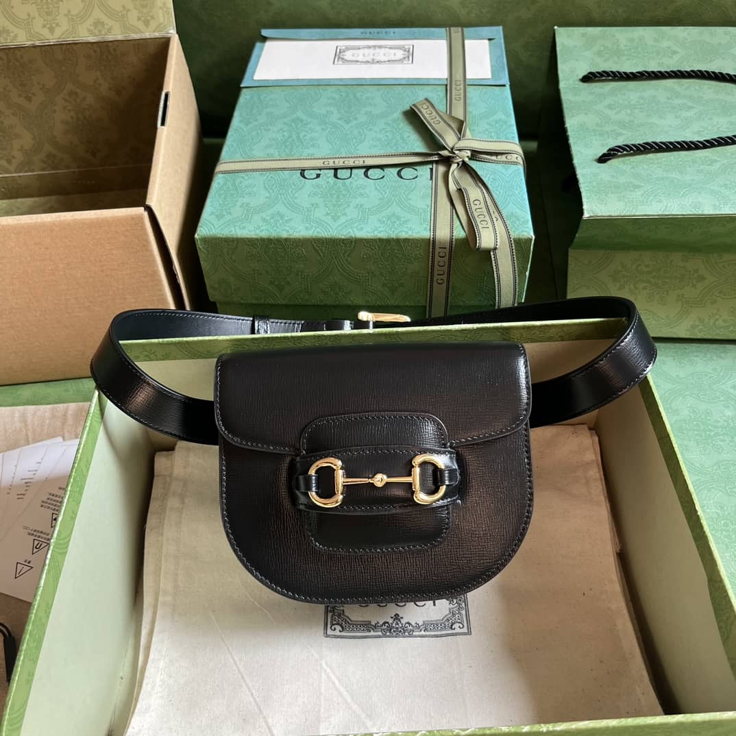 Replica Gucci Horsebit 1955 Rounded Belt Bag 760198