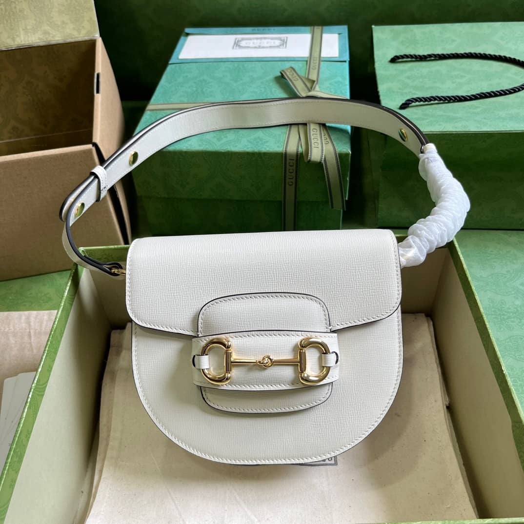 Replica Gucci Horsebit 1955 Mini Rounded Crossbody Bag 760191