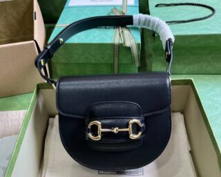 Replica Gucci Horsebit 1955 Mini Rounded Crossbody Bag 760191