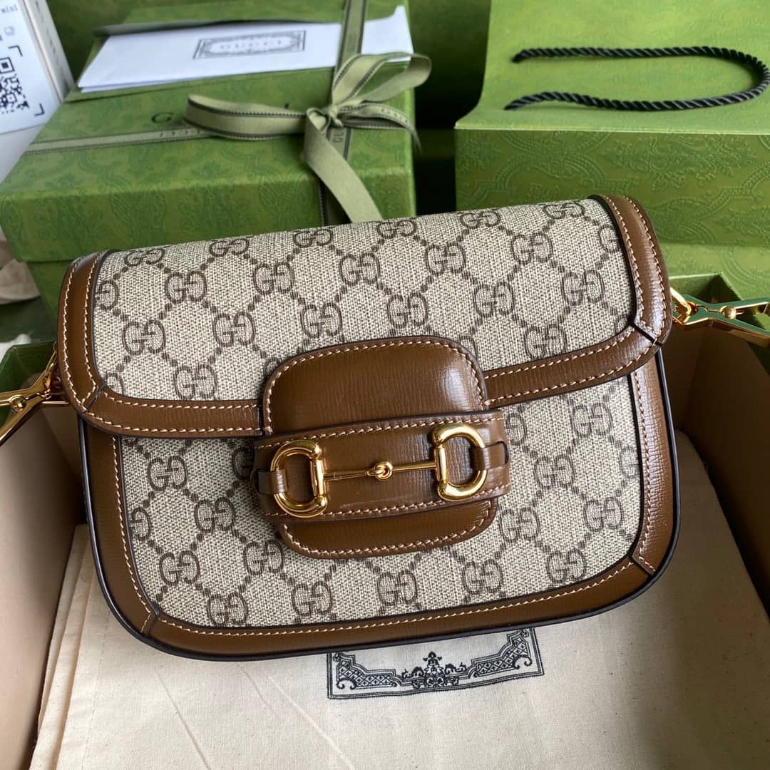 Replica Gucci Horsebit 1955 GG Mini Crossbody Bag 658574