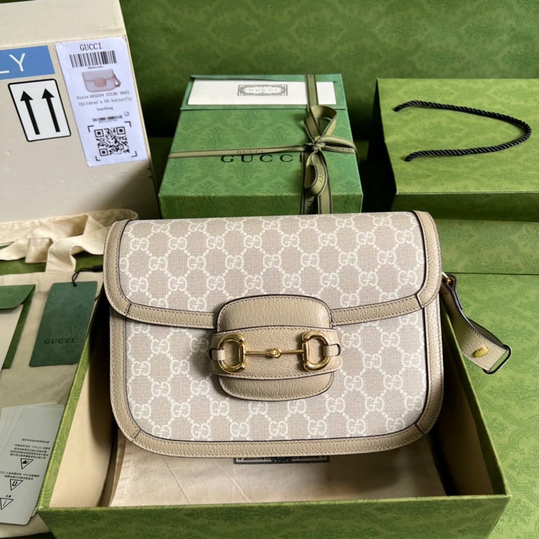 Replica Gucci Horsebit 1955 GG Small Shoulder Bag 602204