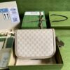 Replica Gucci Horsebit 1955 GG Small Shoulder Bag 602204