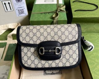 Replica Gucci Horsebit 1955 GG Small Shoulder Bag 602204