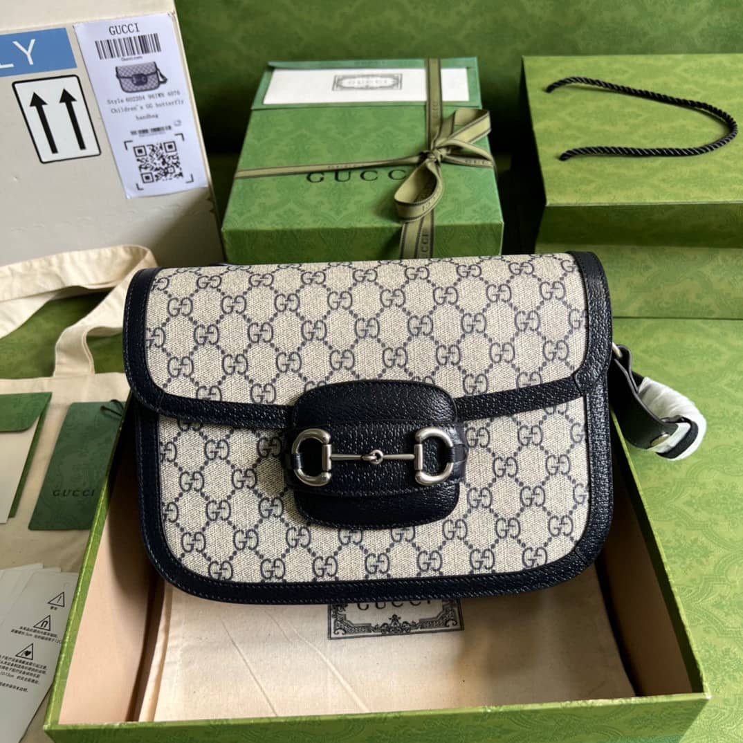 Replica Gucci Horsebit 1955 GG Small Shoulder Bag 602204