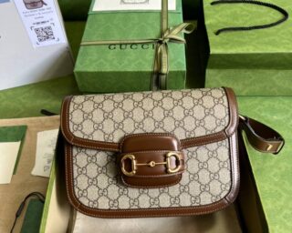 Replica Gucci Horsebit 1955 GG Small Shoulder Bag 602204