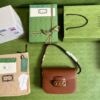 Replica Gucci Horsebit 1955 Leather Small Shoulder Bag 602204