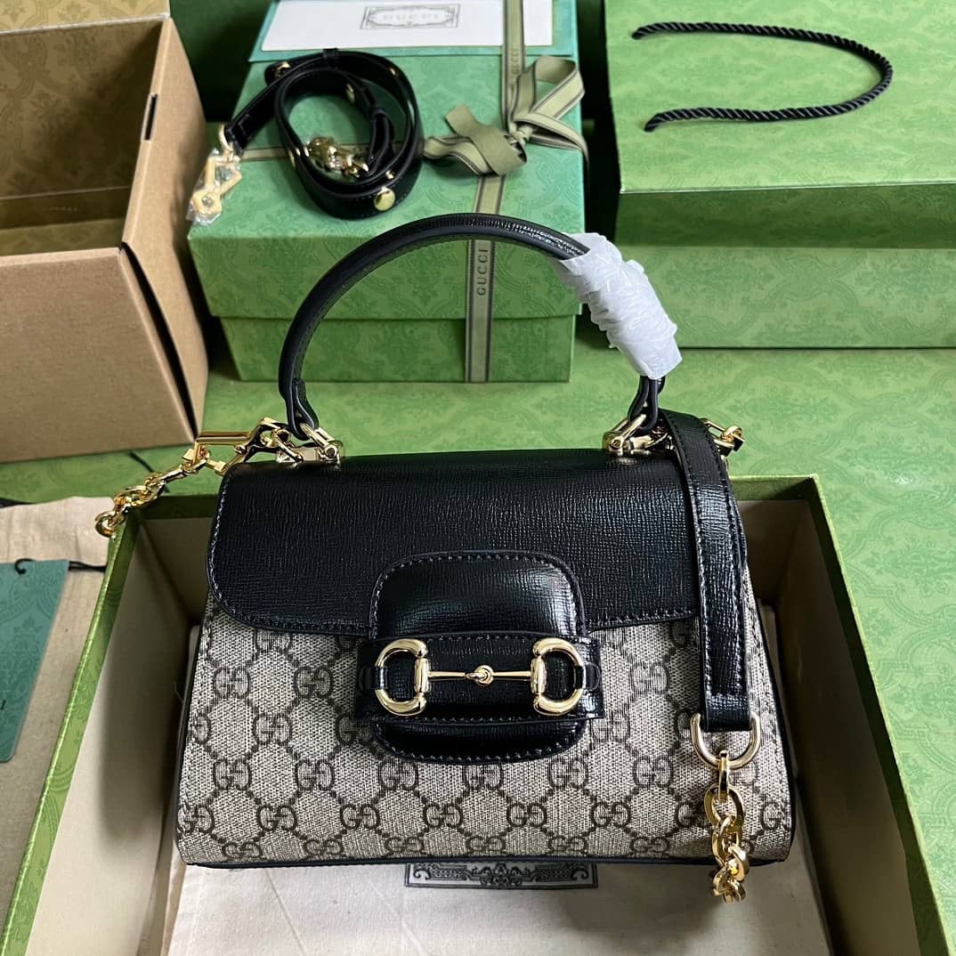 Replica Gucci Horsebit 1955 Top Handle Mini Bag 703848