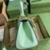 Replica Gucci Horsebit 1955 Top Handle Leather Mini Bag 703848