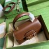 Replica Gucci Horsebit 1955 Top Handle Leather Mini Bag 703848