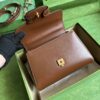 Replica Gucci Horsebit 1955 Top Handle Leather Mini Bag 703848