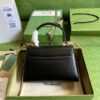 Replica Gucci Horsebit 1955 Top Handle Leather Mini Bag 703848