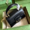 Replica Gucci Horsebit 1955 Top Handle Leather Mini Bag 703848