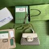 Replica Gucci Horsebit 1955 Top Handle Medium Chain Crossbody Bag 702049