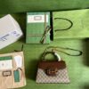 Replica Gucci Horsebit 1955 Top Handle Medium Chain Crossbody Bag 702049