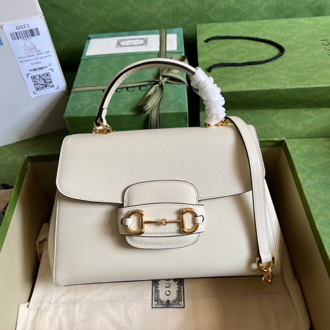 Replica Gucci Horsebit 1955 Top Handle Medium Chain Crossbody Bag 702049