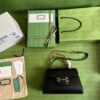 Replica Gucci Horsebit 1955 Top Handle Medium Chain Crossbody Bag 702049