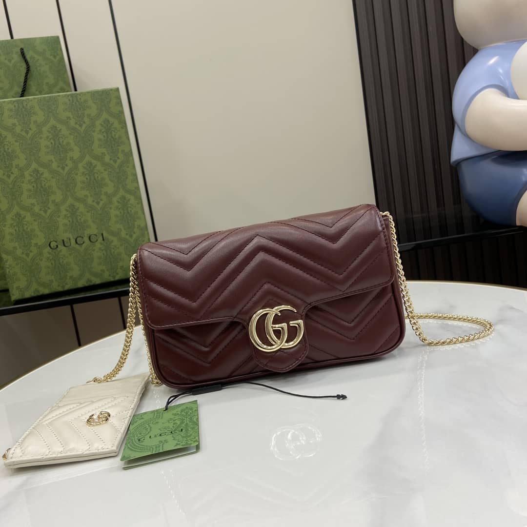 Replica Gucci GG Marmont Mini Chain Crossbody Bag 751526