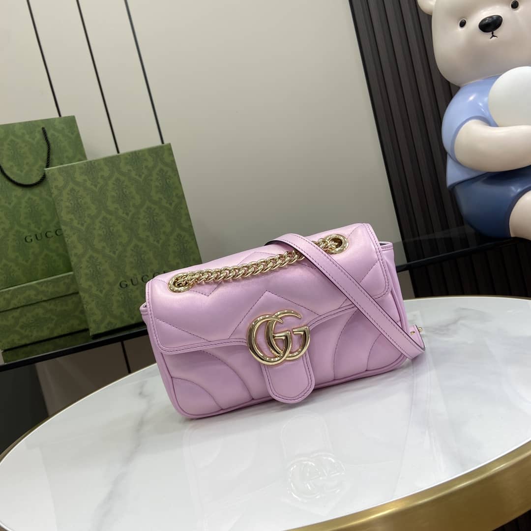 Replica Gucci Marmont MatelassÉ Mini Chain Shoulder Bag 446744