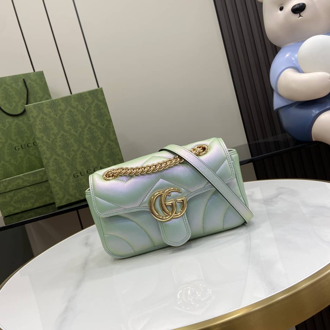 Replica Gucci Marmont MatelassÉ Mini Chain Shoulder Bag 446744