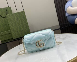 Replica Gucci GG Marmont MatelassÉ Leather Super Mini Bag 476433