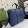 Replica Gucci Jumbo GG Leather Embossed Briefcase 658573