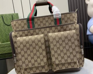 Replica Gucci Canvas GG Diaper Bag 768116