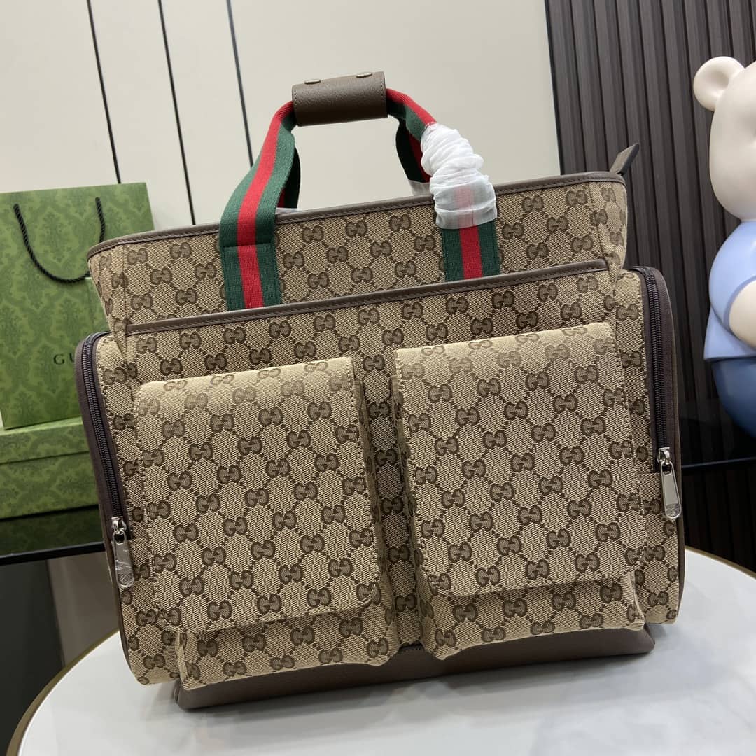 Replica Gucci Canvas GG Diaper Bag 768116