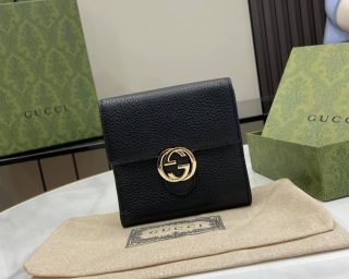 Replica Gucci Interlock Gg Bifold Leather Wallet 615525