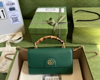 Replica Gucci Gg Small Top Handle Bag With Bamboo 675794