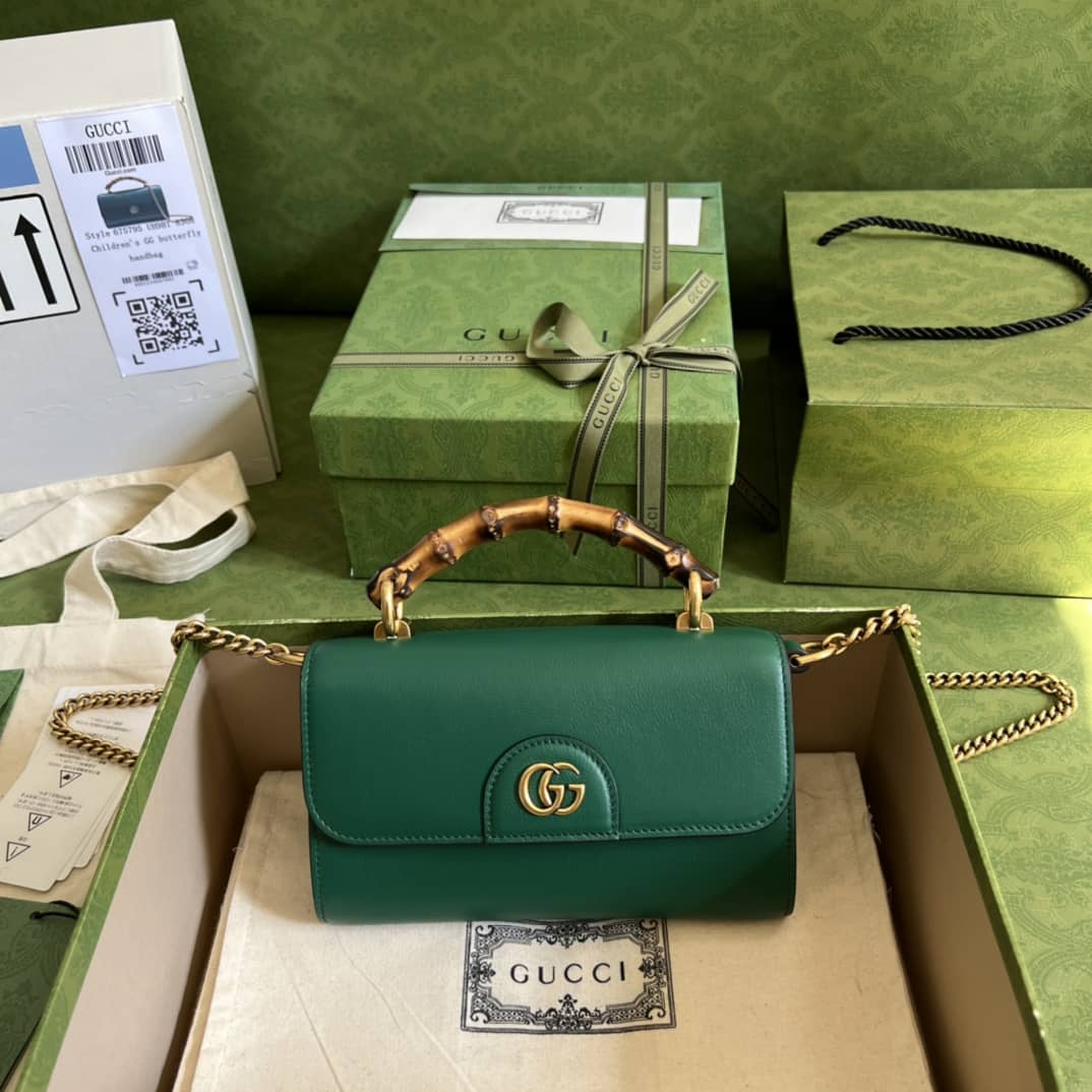 Replica Gucci Gg Small Top Handle Bag With Bamboo 675794