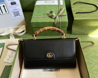 Replica Gucci Diana Mini Shoulder Bag ‎With Bamboo 675795