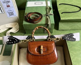 Replica Gucci Bamboo 1947 Mini Top Handle Bag 686864