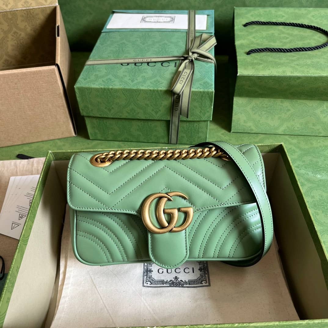 Replica Gucci Marmont MatelassÉ Mini Chain Shoulder Bag 446744