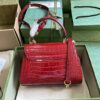 Replica Gucci Horsebit 1955 Top Handle Leather Mini Bag 703848