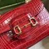 Replica Gucci Horsebit 1955 Top Handle Leather Mini Bag 703848