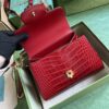 Replica Gucci Horsebit 1955 Top Handle Leather Mini Bag 703848