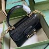 Replica Gucci Horsebit 1955 Top Handle Leather Mini Bag 703848