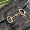 Replica Gucci Horsebit 1955 Top Handle Leather Mini Bag 703848