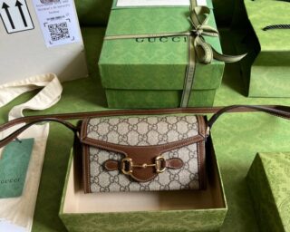 Replica Gucci Horsebit 1955 Mini Messenger Crossbody Bag 699296