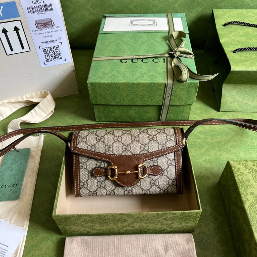 Replica Gucci Horsebit 1955 Mini Messenger Crossbody Bag 699296